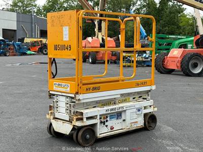 2016 Hybrid HB-1430 14' Electric Scissor Lift Man Aerial Platform 24V DC bidadoo