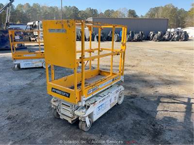 2020 Hy-Brid ZT-1230 12’ Electric Scissor Lift Aerial Platform Manlift bidadoo