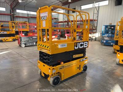 2022 JCB S1930E 19' Electric Scissor Lift Man Aerial Platform Manlift bidadoo
