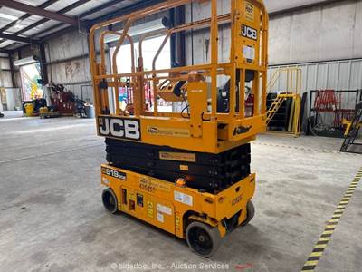 2022 JCB S1930E 19' Electric Scissor Lift Man Aerial Platform Manlift bidadoo
