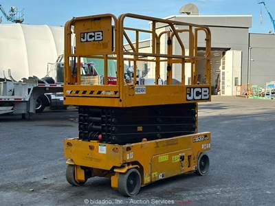 2017 JCB S3246E 32' Electric Scissor Lift Man Aerial Platform Manlift bidadoo