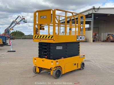 2023 JCB S4046E 40' Electric Scissor Lift Aerial Work Platform Manlift bidadoo