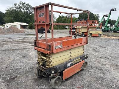 2017 JLG 1932R 19' Electric Scissor Lift Mobile Aerial Work Platform bidadoo