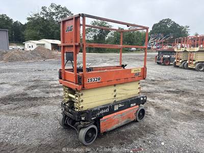 2017 JLG 1932R 19' Electric Scissor Lift Mobile Aerial Work Platform bidadoo