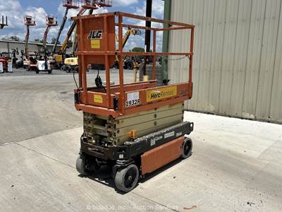 2018 JLG 1932R 19' Electric Scissor Lift Mobile Aerial Work Platform bidadoo