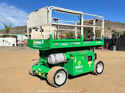 2015 JLG 260MRT 26' 4WD DF Rough Terrain Scissor Lift Man Aerial Manlift bidadoo