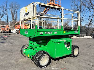 2015 JLG 260MRT 26' 4WD Diesel Rough Terrain Scissor Lift Manlift Aerial bidadoo
