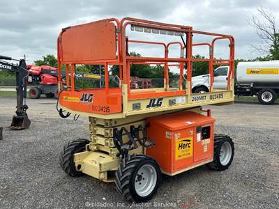 2018 JLG 260MRT 26' 4WD D/F Rough Terrain Scissor Lift Aerial Manlift bidadoo