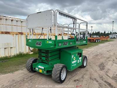 2018 JLG 260MRT 26' 4WD Diesel Rough Terrain Scissor Lift Manlift Aerial bidadoo