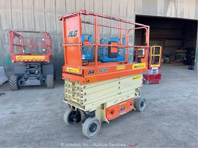 2017 JLG 2632ES 26' Electric Scissor Lift Man Aerial Platform Manlift bidadoo