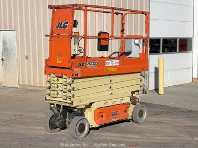 2017 JLG 2632ES 25' Electric Scissor Lift Man Aerial Platform bidadoo