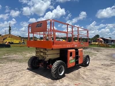 2018 JLG 330LRT 33' 4WD Diesel Rough Terrain Scissor Lift Man Aerial bidadoo