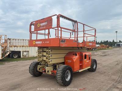 2016 JLG 4394RT 43' 4WD Diesel Rough Terrain Scissor Lift Mobile Aerial bidadoo