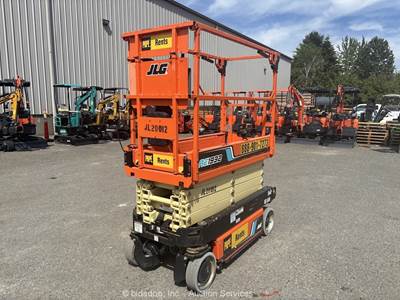 2021 JLG AE1932 19' Electric Scissor Lift Man Aerial Platform bidadoo