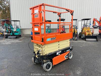 2021 JLG ES1932 19' Electric Scissor Lift Man Aerial Mobile Platform bidadoo