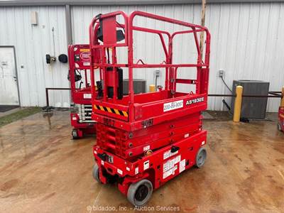 2019 LGMG AS1932E 19' Electric Scissor Lift Mobile Aerial Work Platform bidadoo