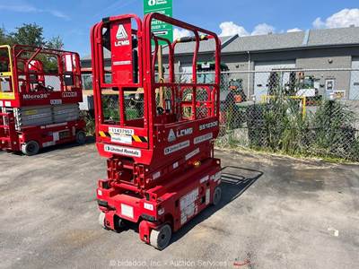 2022 LGMG SS1230E 12' Electric Scissor Lift Man Aerial Platform 24V DC bidadoo