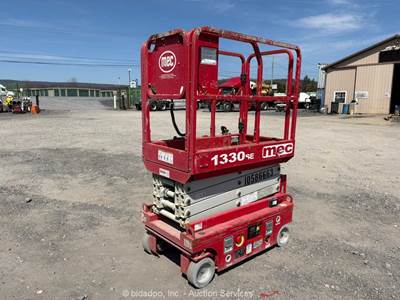 2017 MEC 1330 SE 13’ Electric Scissor Lift Man Aerial Platform 24V DC bidadoo