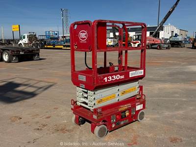 2019 MEC 1330SE 13' Electric Scissor Lift Man Aerial Platform Manlift bidadoo