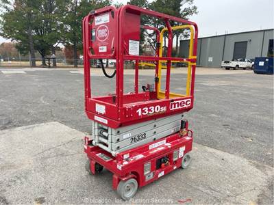 2023 MEC 1330SE 13' Electric Scissor Lift Man Aerial Platform Manlift bidadoo