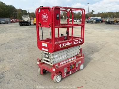 2020 MEC 1330SE 13' Electric Scissor Lift Man Aerial Platform Manlift bidadoo