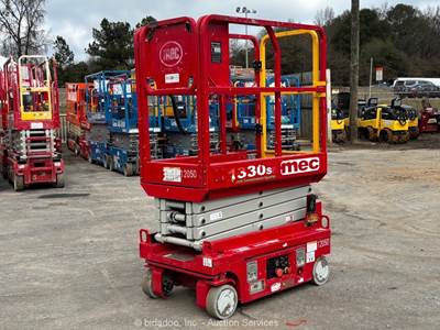 2022 MEC 1330SE 13' Electric Scissor Lift Man Aerial Platform Manlift bidadoo