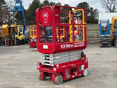 2022 MEC 1330SE 13' Electric Scissor Lift Man Aerial Platform Manlift bidadoo