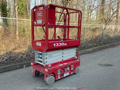 2018 MEC 1330SE 19' Electric Scissor Lift Man Aerial Platform bidadoo -Repair