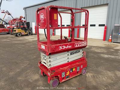 2016 MEC 1330SE 13’ Electric Scissor Lift Man Aerial Platform 24V bidadoo