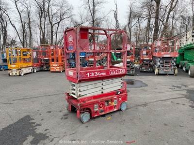 2016 MEC 1330SE 13' Electric Scissor Lift Mobile Aerial Platform Man bidadoo