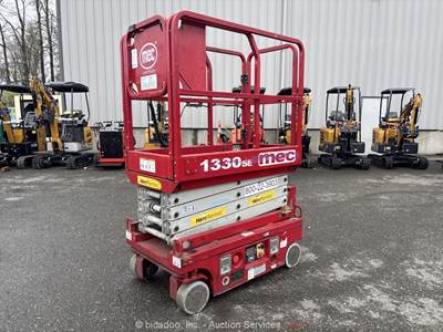 2018 MEC 1330SE 13' Electric Scissor Lift Man Aerial Platform -Parts/Repair