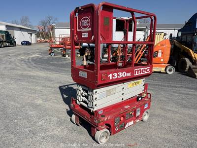 2018 MEC 1330SE 13’ Electric Scissor Lift Man Aerial Work Platform 24V bidadoo
