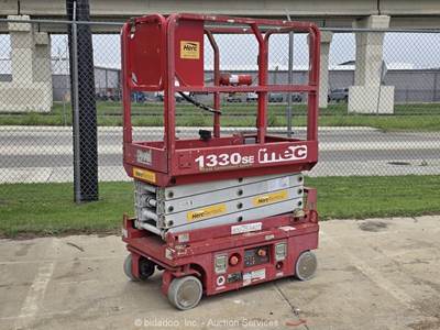 2019 MEC 1330SE 13' Electric Scissor Lift Man Aerial Platform Manlift bidadoo