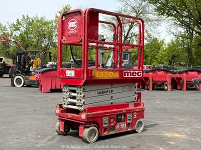 2016 MEC 1330SE 13’ Electric Scissor Lift Man Aerial Platform 24V bidadoo