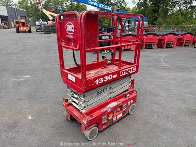 2016 MEC 1330SE 13' Electric Scissor Lift Man Aerial Platform 24V DC bidadoo