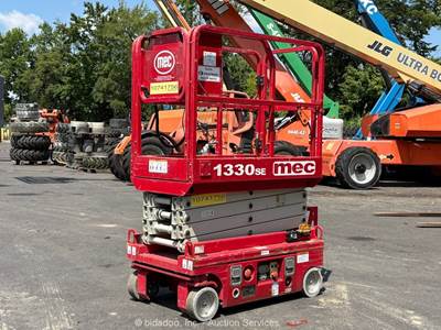 2018 MEC 1330SE 13’ Electric 24 VDC Scissor Lift Man Aerial Platform bidadoo