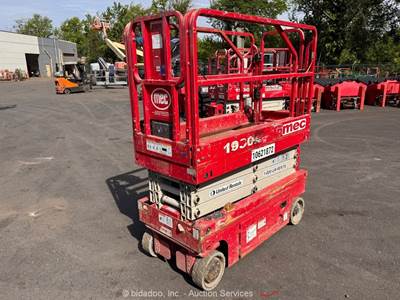 2017 MEC 1930SE 19' Electric Scissor Lift Man Aerial Platform 24V DC bidadoo