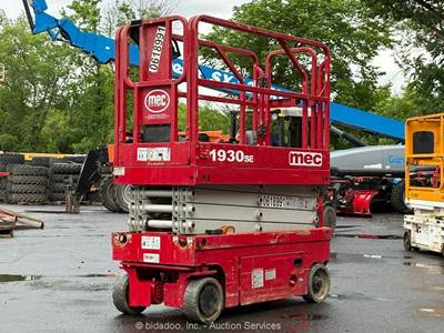 2017 MEC 1930SE 19' Electric Scissor Lift Man Aerial Platform 24V DC bidadoo
