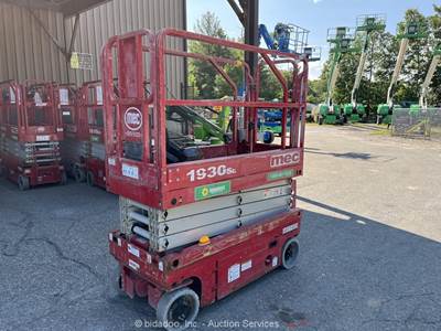 2017 MEC 1930SE 19’ Electric Scissor Lift Man Aerial Work Platform bidadoo