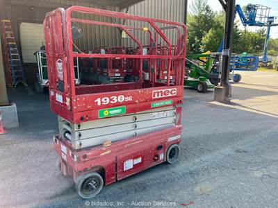 2017 MEC 1930SE 19’ Electric Scissor Lift Man Aerial Work Platform bidadoo