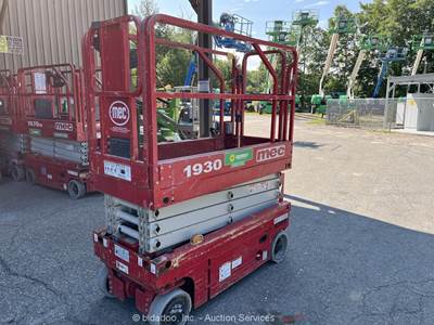 2017 MEC 1930SE 19’ Electric Scissor Lift Man Aerial Work Platform bidadoo