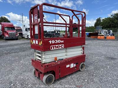 2019 MEC 1930SE 19' Electric Scissor Lift Man Aerial Platform 24V DC bidadoo