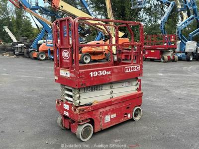 2017 MEC 1930SE 19’ Electric Scissor Lift Man Aerial Platform 24V DC bidadoo