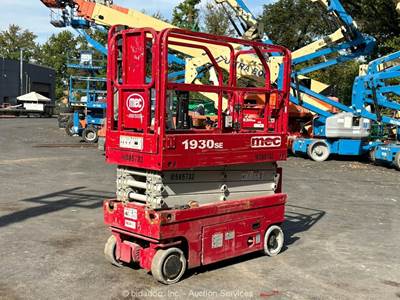 2017 MEC 1930SE 19’ Electric Scissor Lift Man Aerial Platform Manlift bidadoo