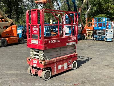 2017 MEC 1930SE 19’ Electric Scissor Lift Man Aerial Platform Manlift bidadoo