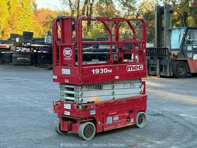 2017 MEC 1930SE 19’ Electric Scissor Lift Man Aerial Platform Manlift bidadoo