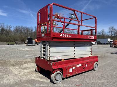2016 MEC 4555SE 45' Electric Scissor Lift Mobile Aerial Work Platform bidadoo