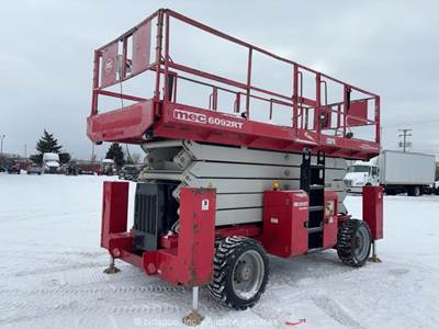 2017 MEC 6092RT 60' 4WD Diesel Rough Terrain Scissor Lift Man Aerial bidadoo