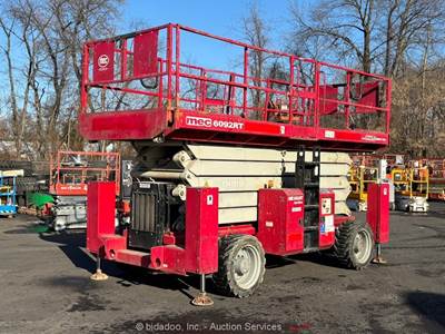2016 MEC 6092RT 60' 4WD Diesel Rough Terrain Scissor Lift Man Aerial bidadoo