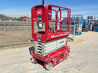 2018 MEC MICRO 19 19' Electric Scissor Lift Man Aerial Work Platform bidadoo